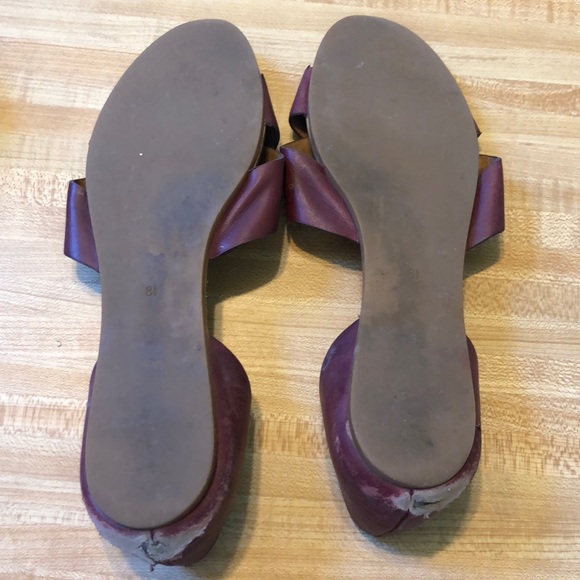 Maroon Slip On Sandals - Picture 3 of 8